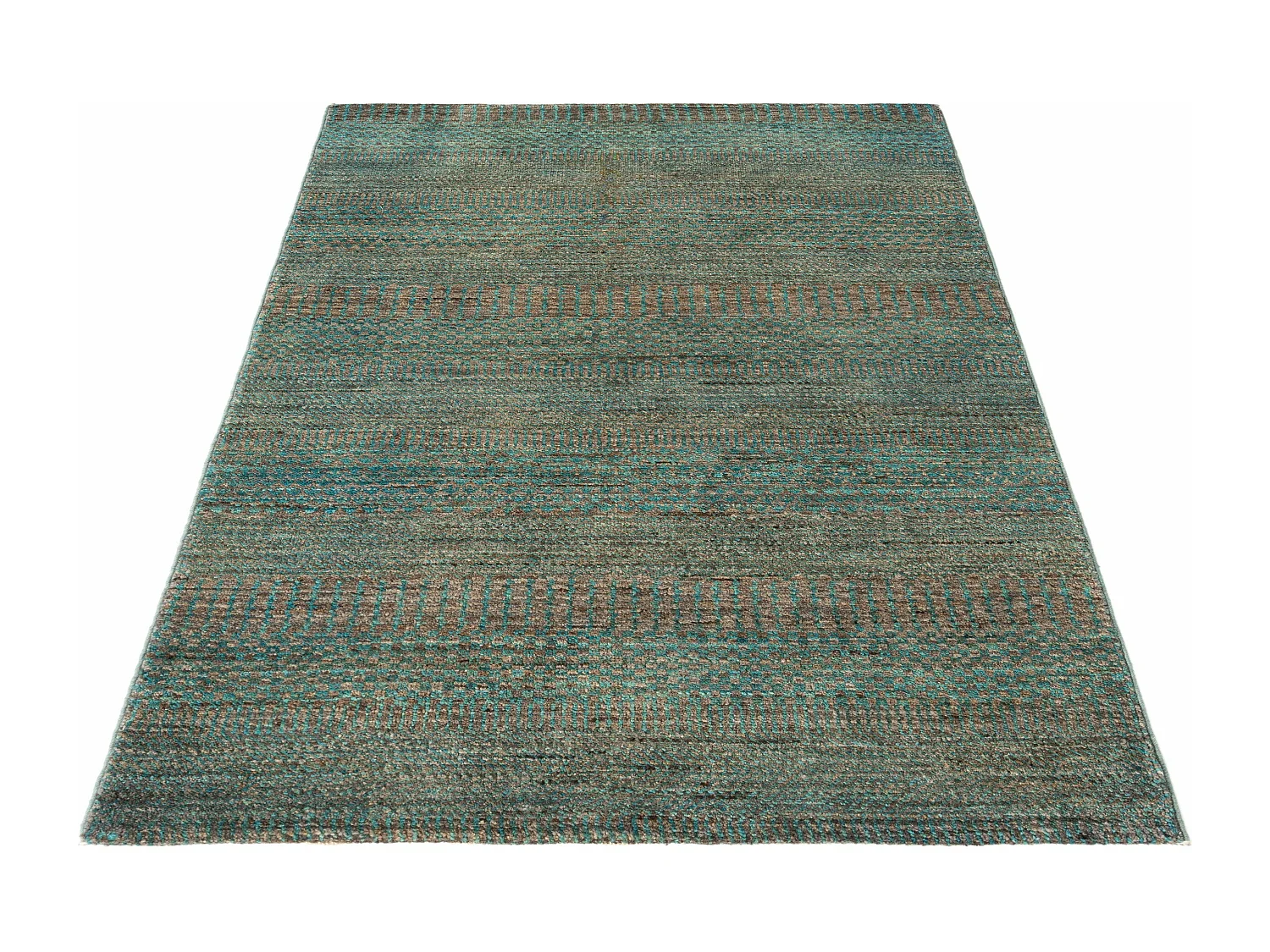 Wollteppich 91x156 Grün Juma