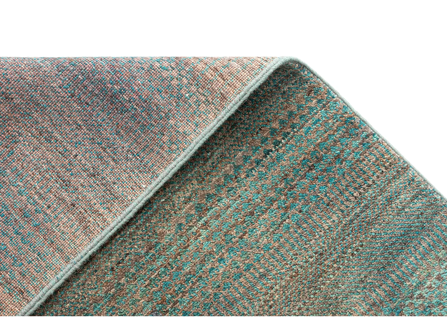 Wollteppich 91x156 Grün Juma