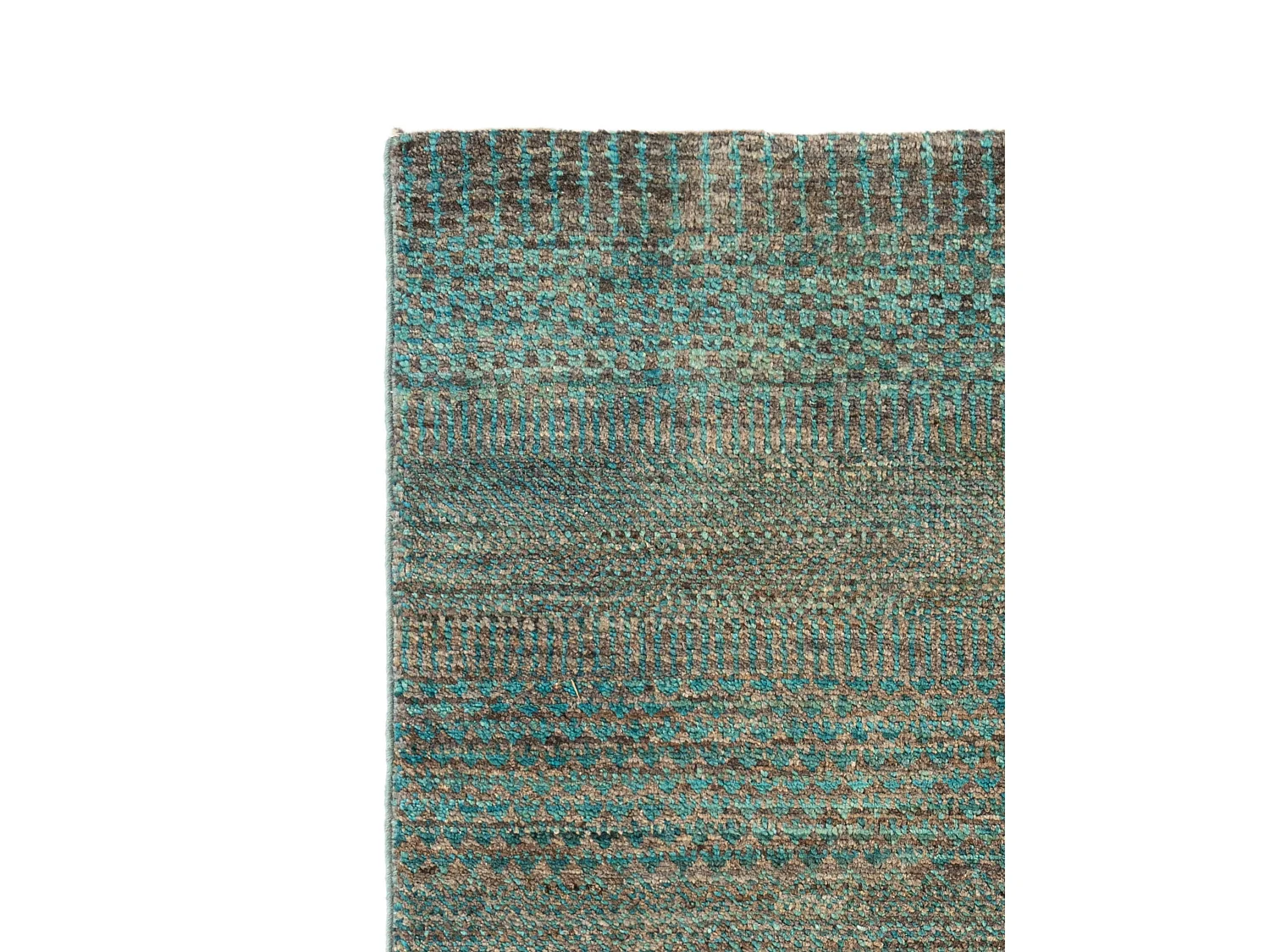 Wollteppich 91x156 Grün Juma