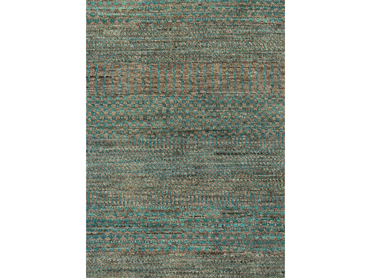 Wollteppich 91x156 Grün Juma