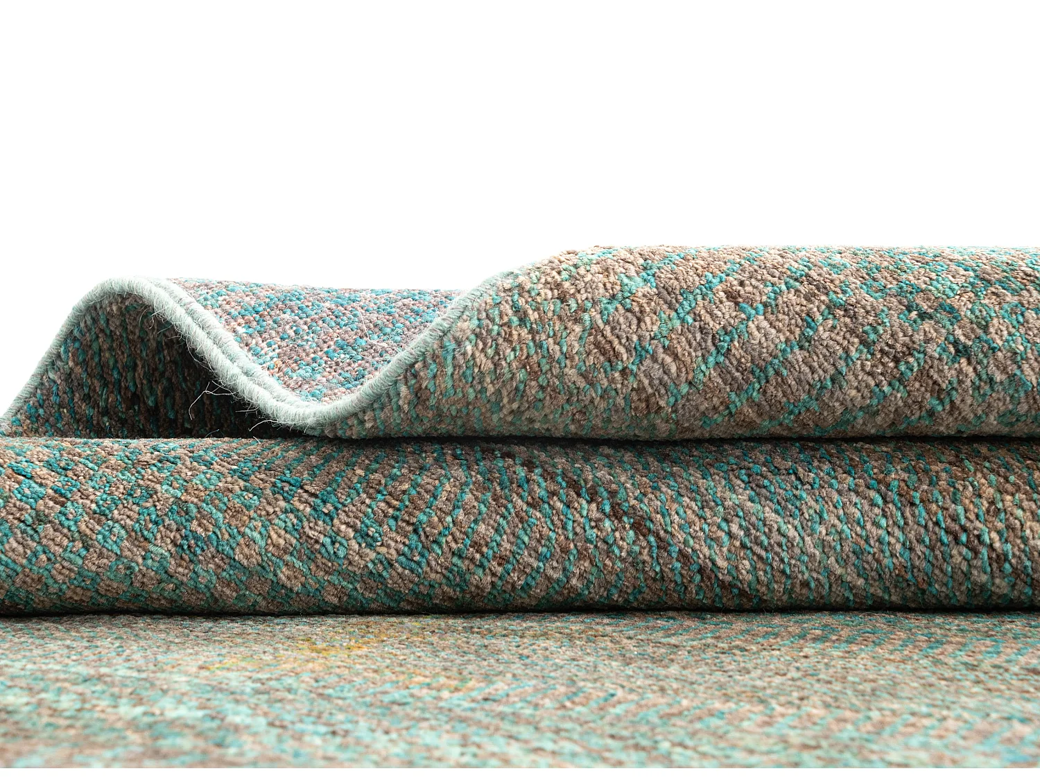 Tapis de laine 91x156 vert Juma