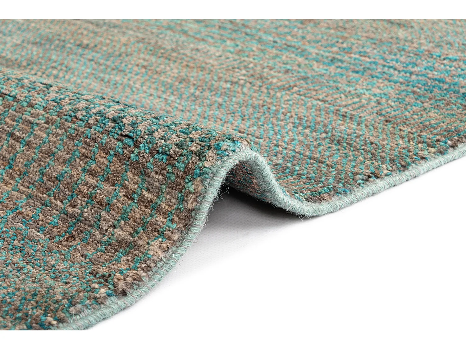 Tapis de laine 91x156 vert Juma