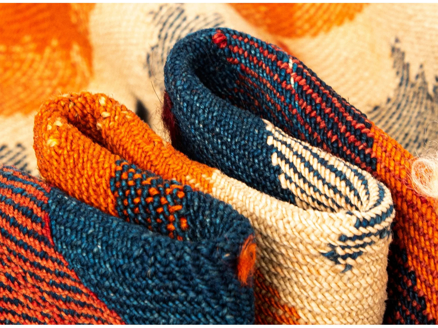 Wollteppich 115x227 Beige Jajim