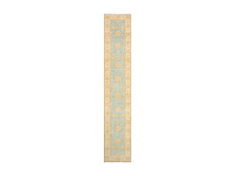 Läufer-Wollteppich 81x446 Beige Kaizar