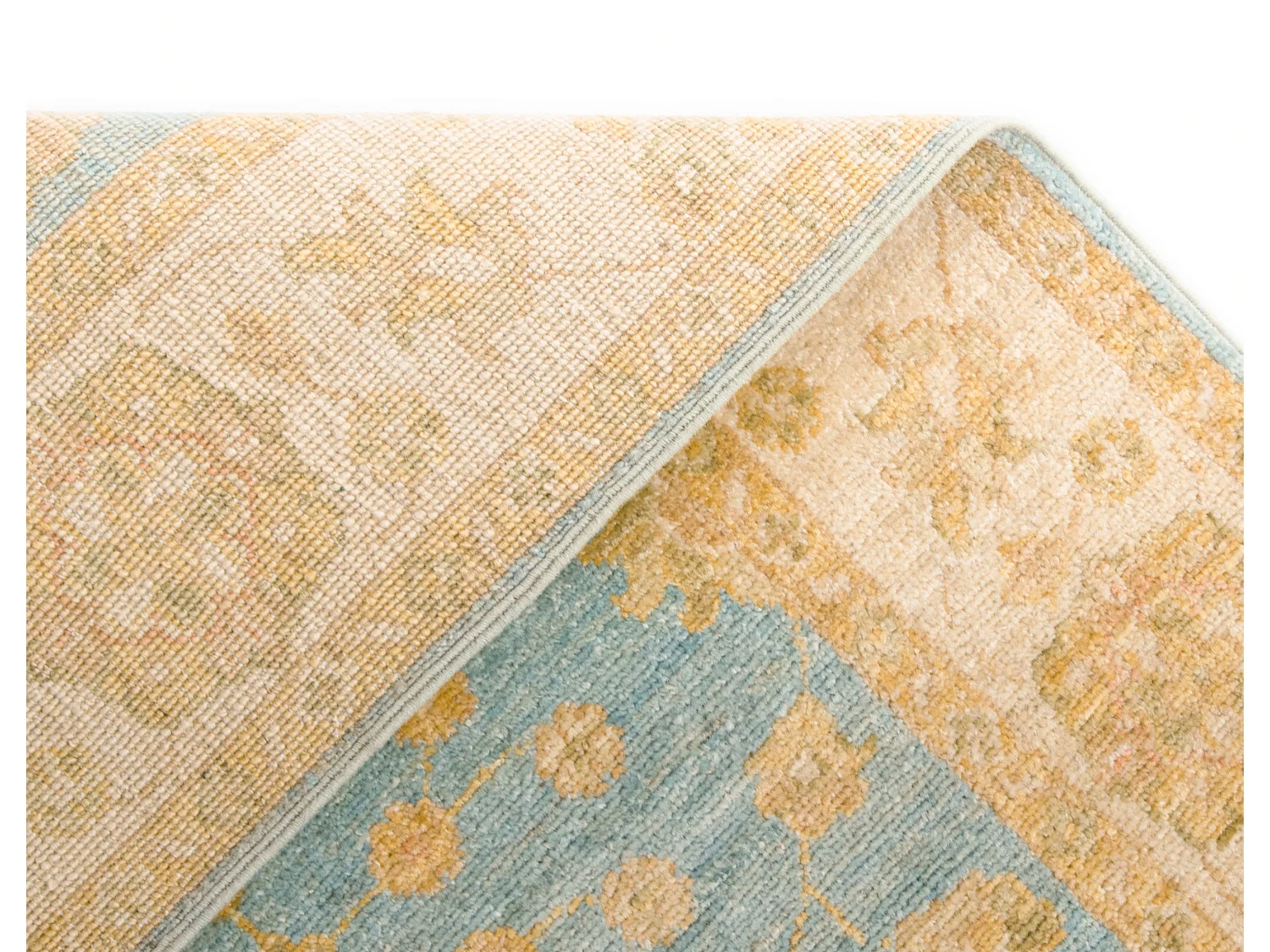 Tapis de couloir en laine 81x446 beige Kaizar