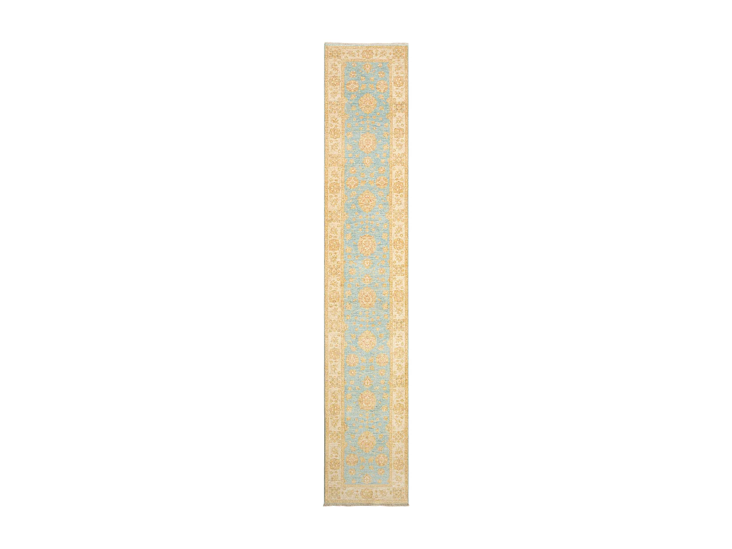 Tapis de couloir en laine 81x446 beige Kaizar