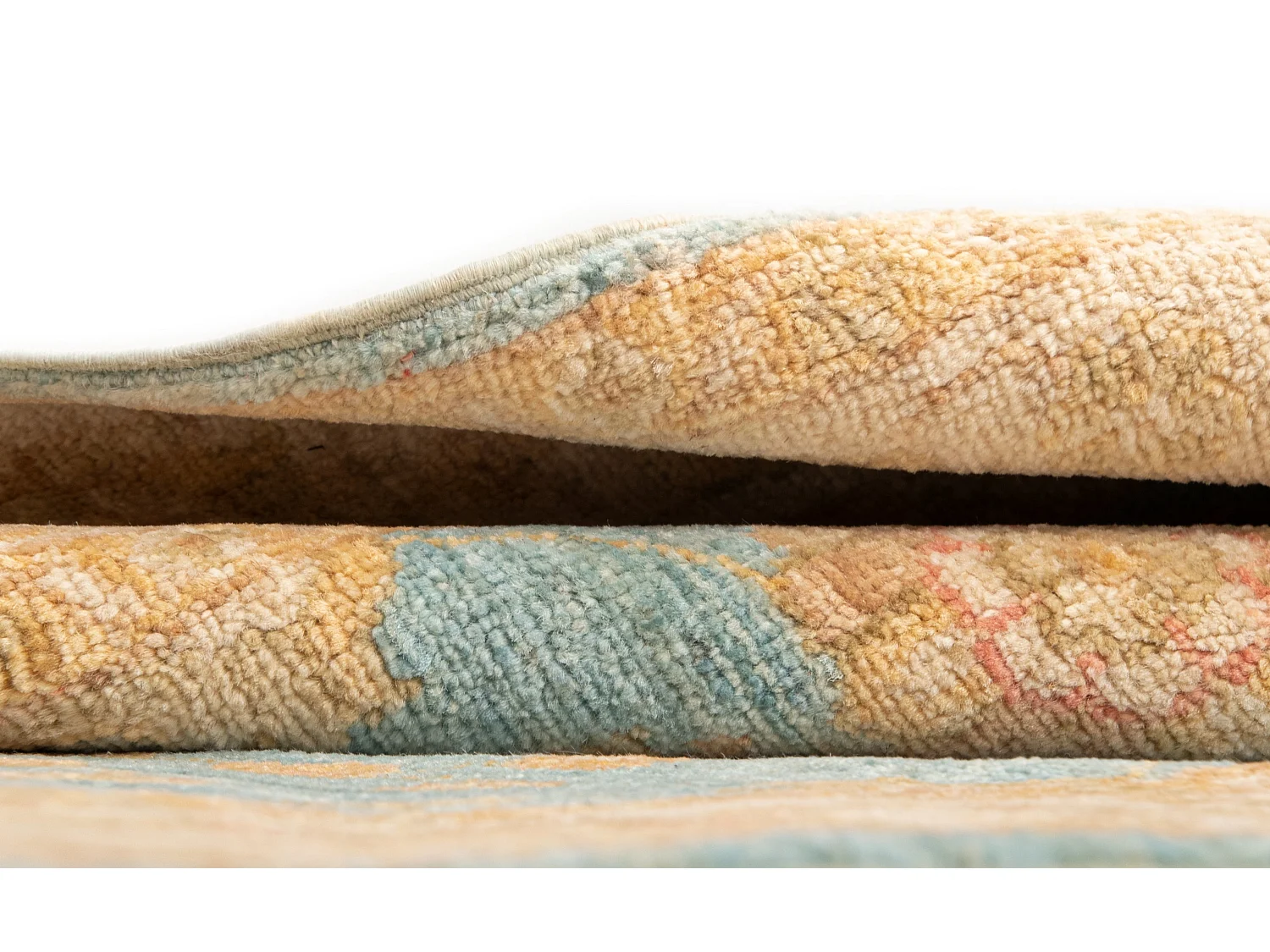 Tapis de couloir en laine 81x446 beige Kaizar