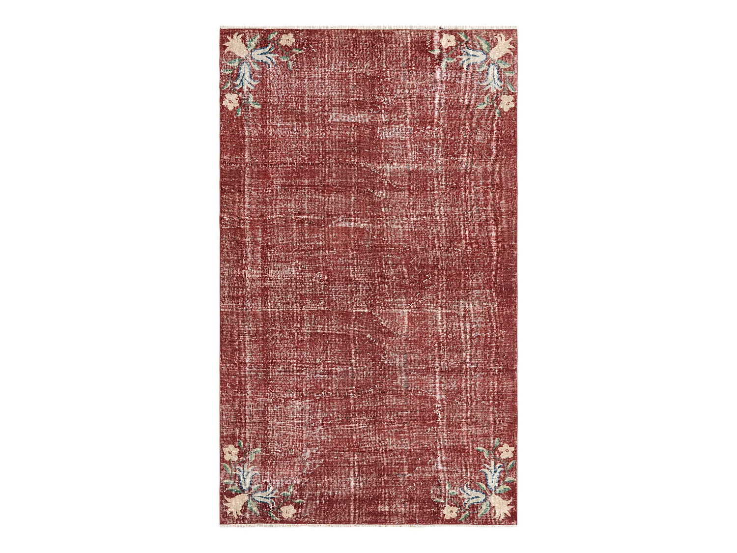 Tapis de laine 150x259 rouge Ultra Vintage