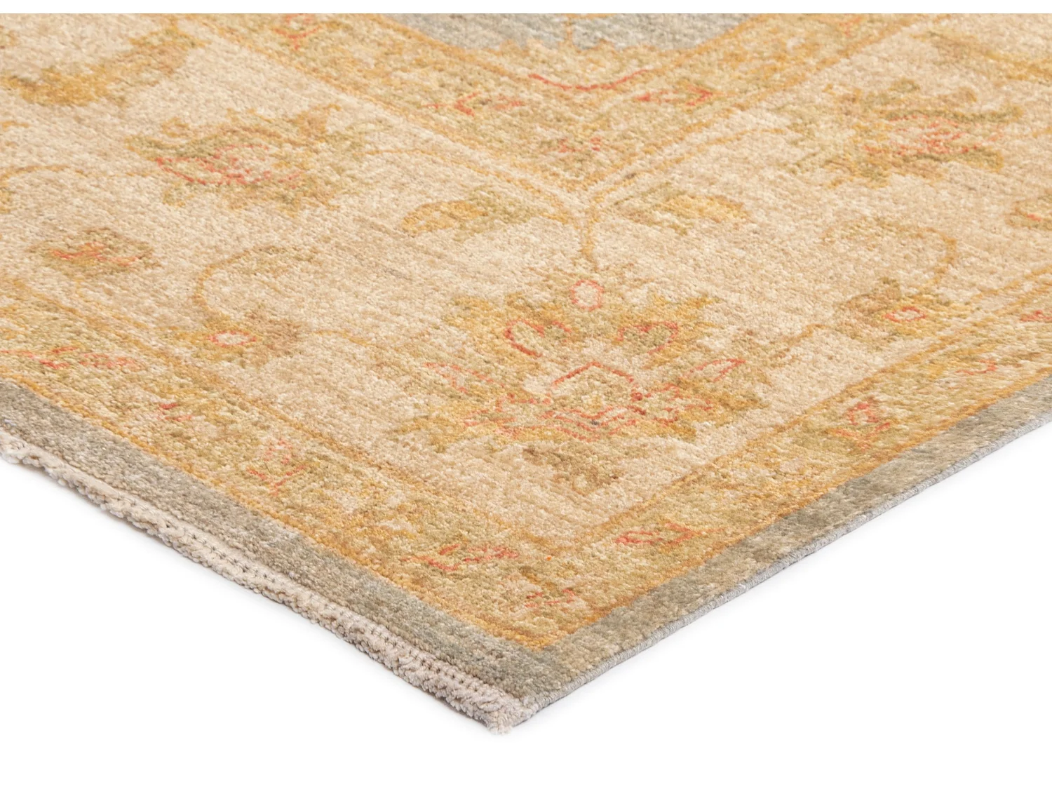 Wollteppich 254x297 Beige Kaizar