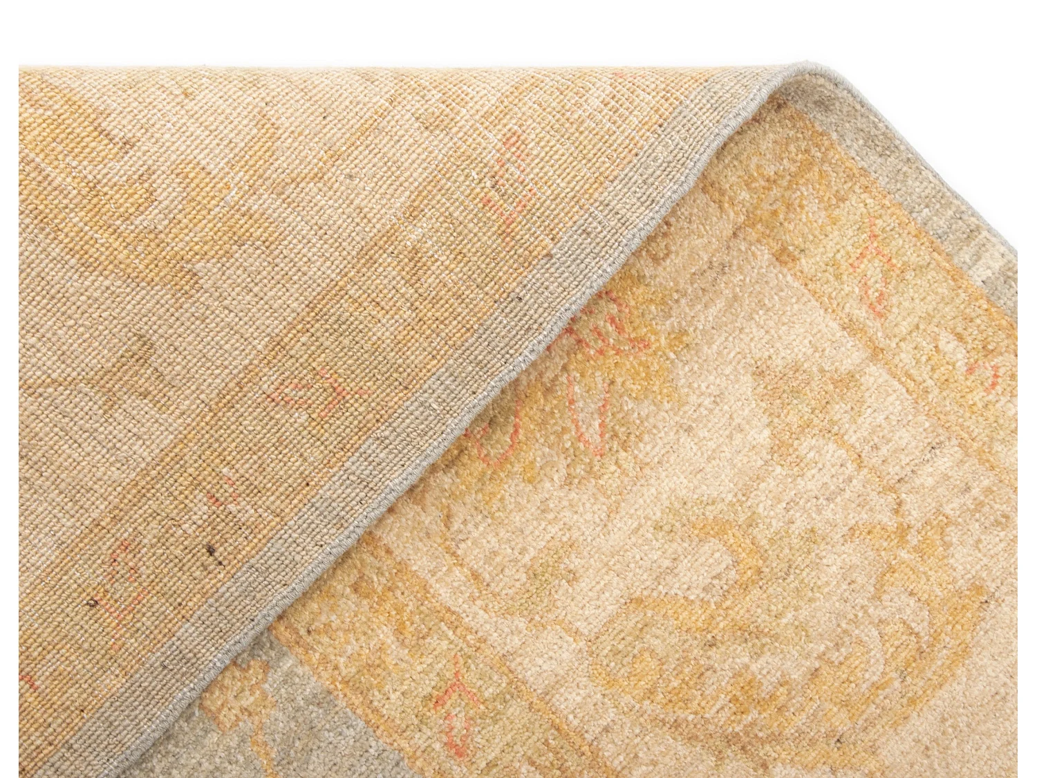Wollteppich 254x297 Beige Kaizar