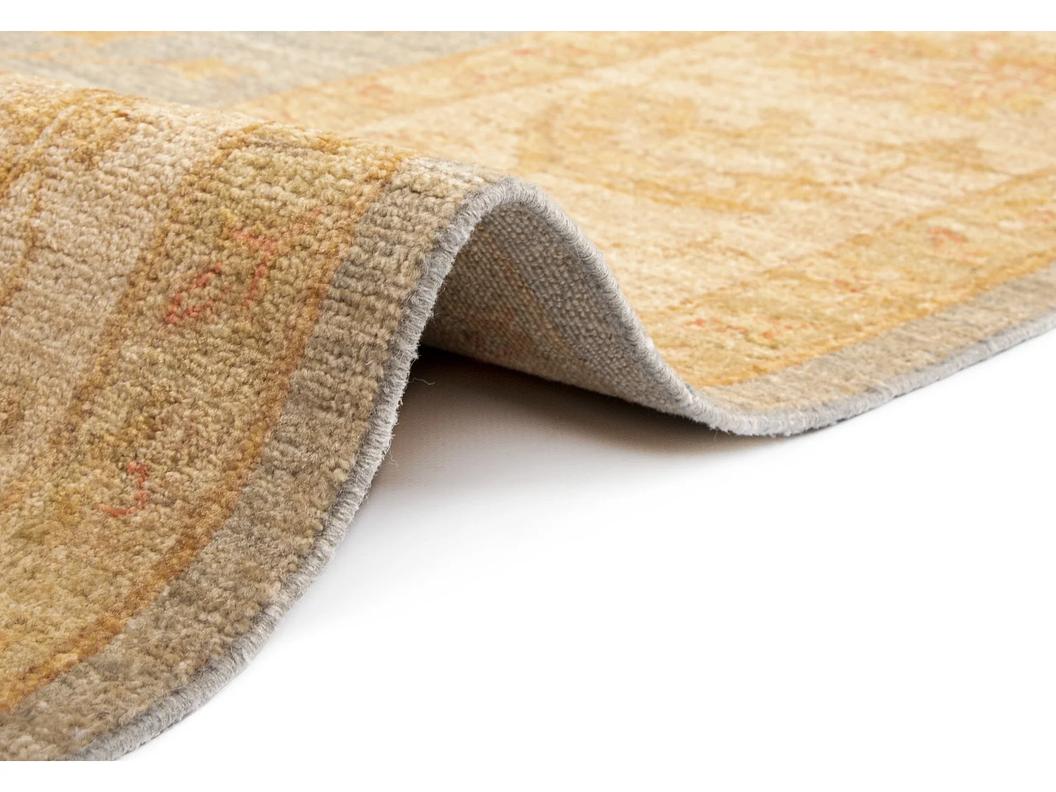 Wollteppich 254x297 Beige Kaizar