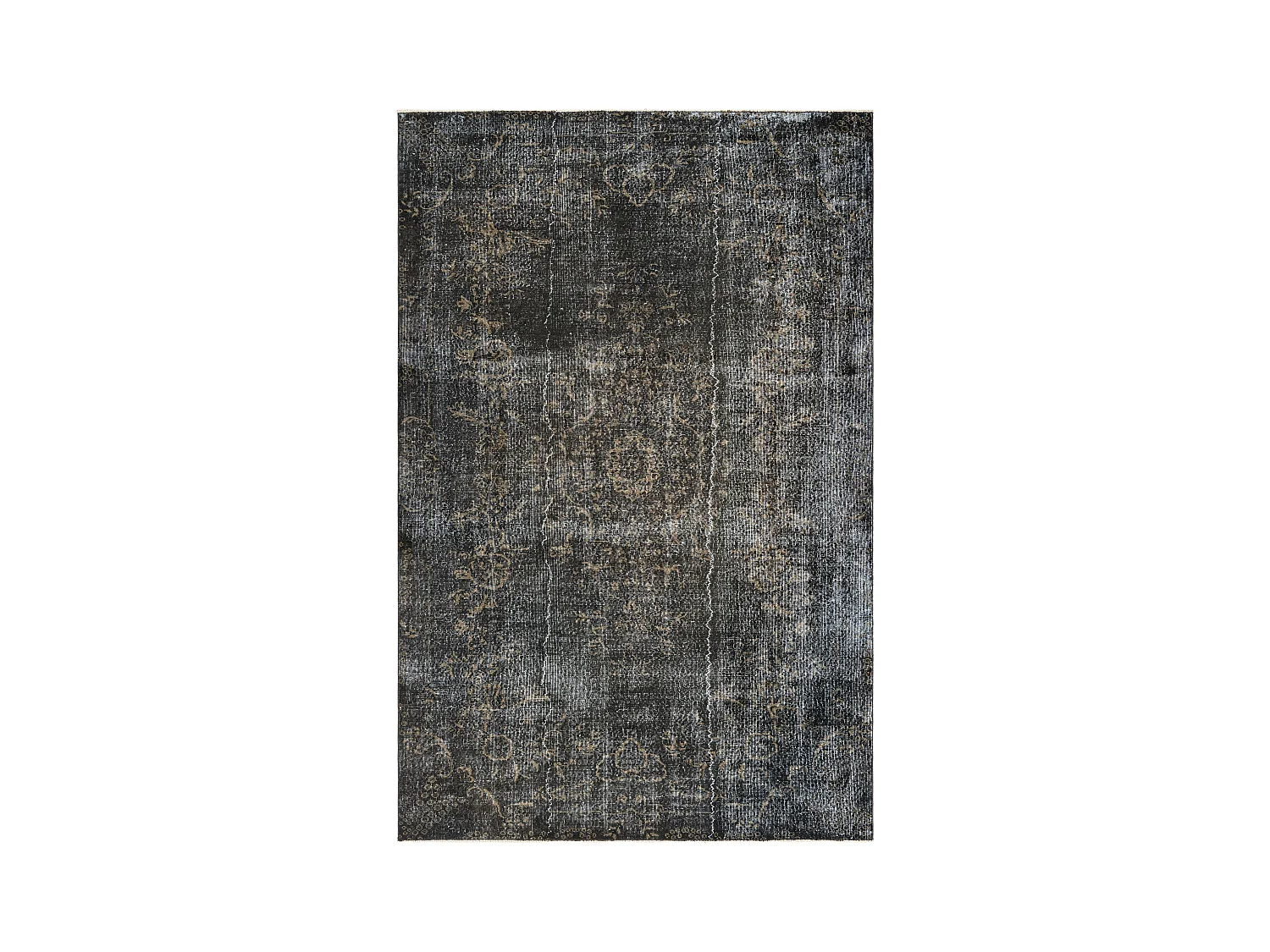 Wollteppich 201x300 Schwarz Ultra Vintage
