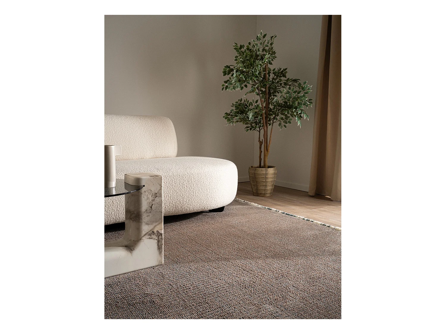 Tapis 125x185 gris St. Gallen Solid
