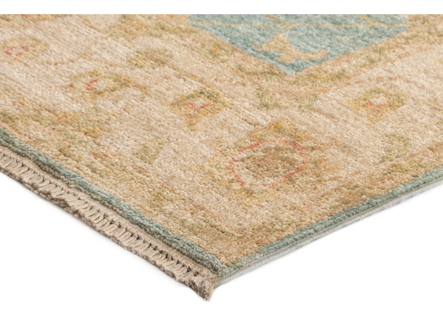 Tapis de couloir en laine 79x449 beige Kaizar