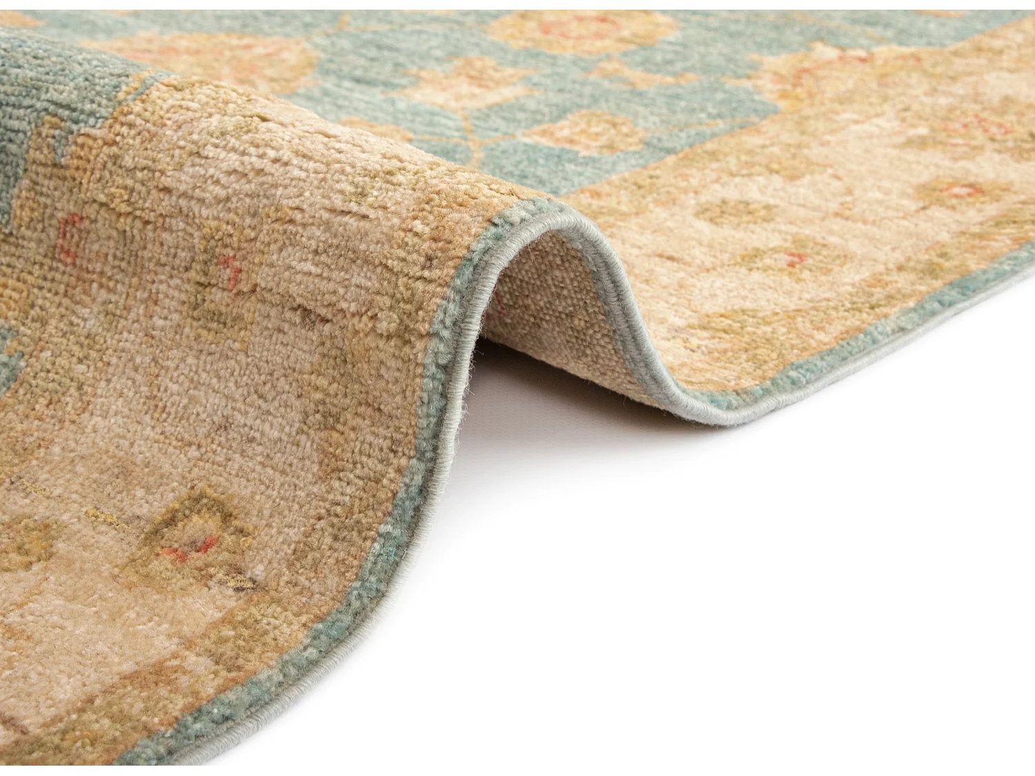 Tapis de couloir en laine 79x449 beige Kaizar