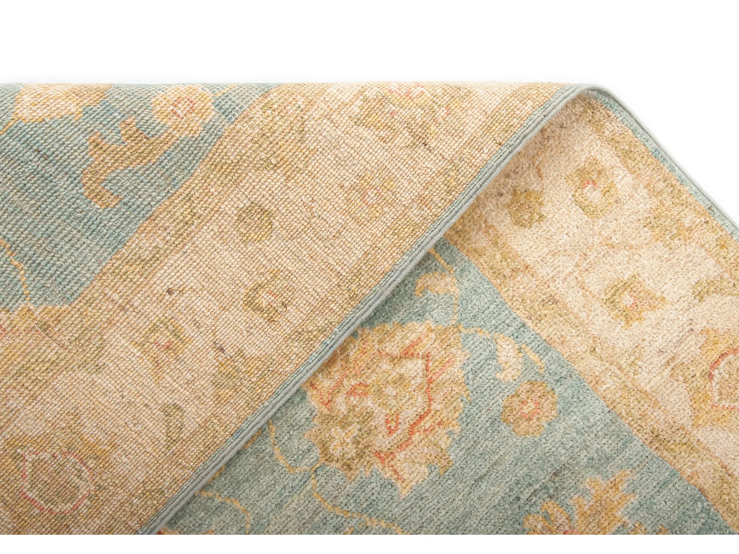 Tapis de couloir en laine 79x449 beige Kaizar