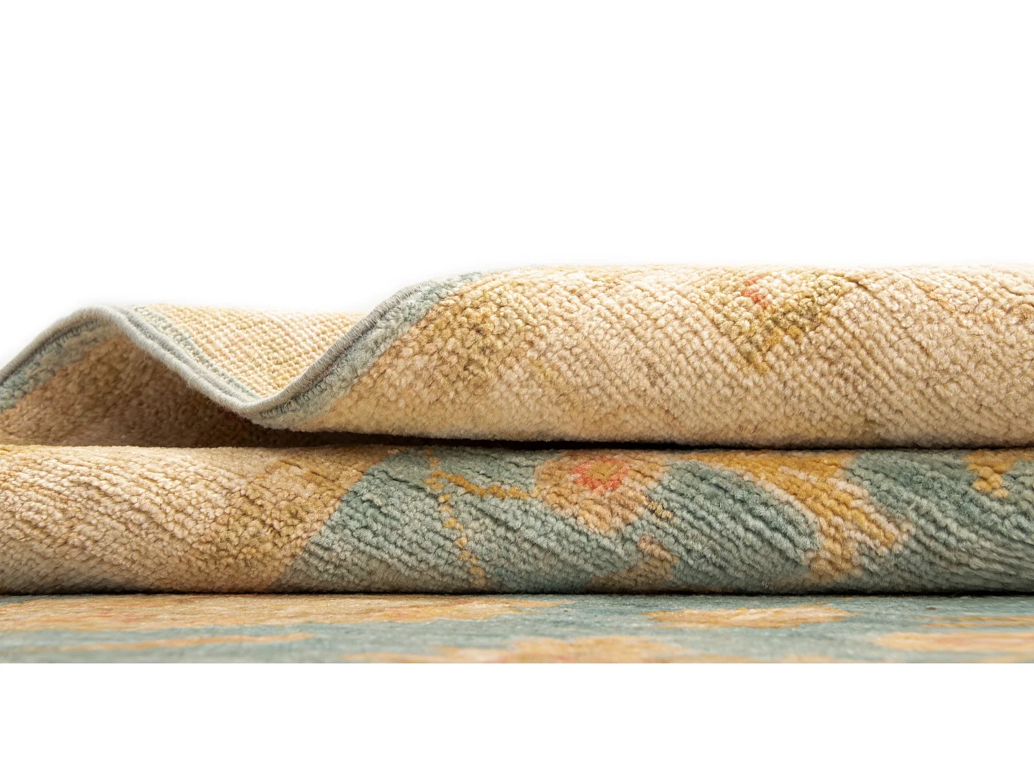 Tapis de couloir en laine 79x449 beige Kaizar