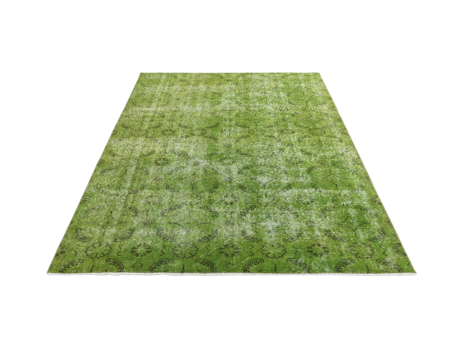 Tapis de laine 155x236 vert Ultra Vintage