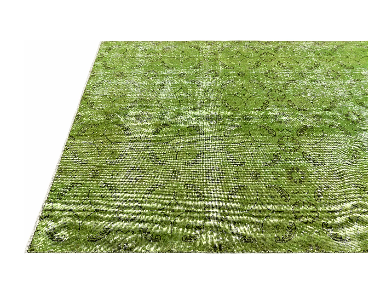 Tapis de laine 155x236 vert Ultra Vintage