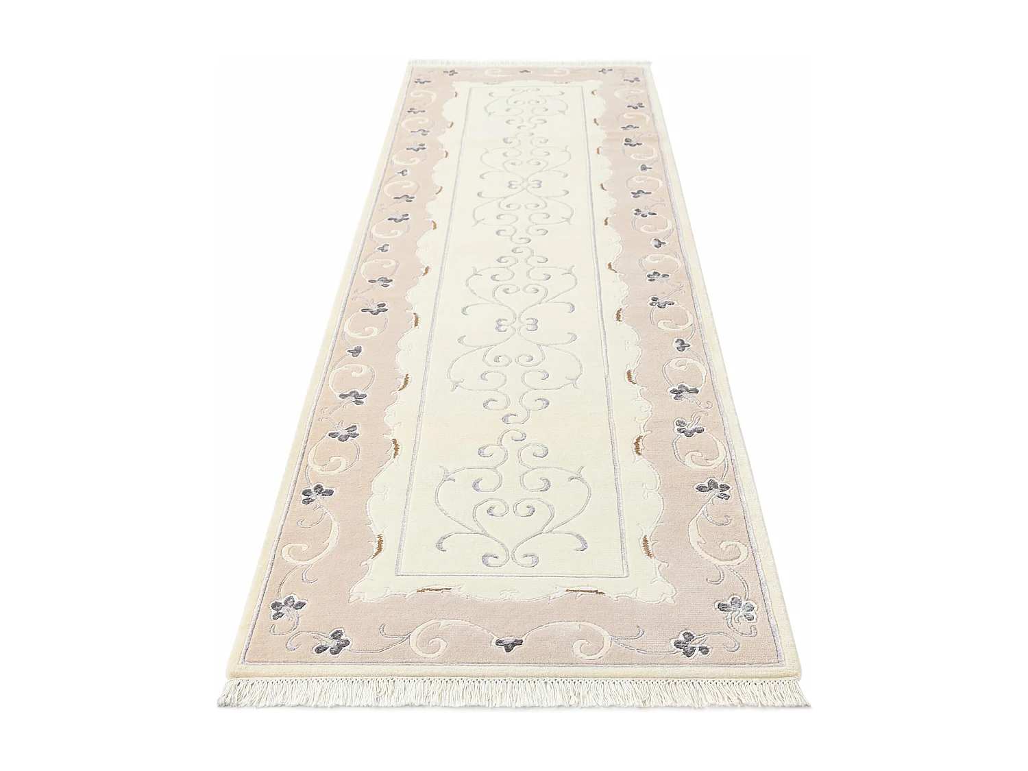 Tappeto per corridoio in lana 89x300 beige Darya