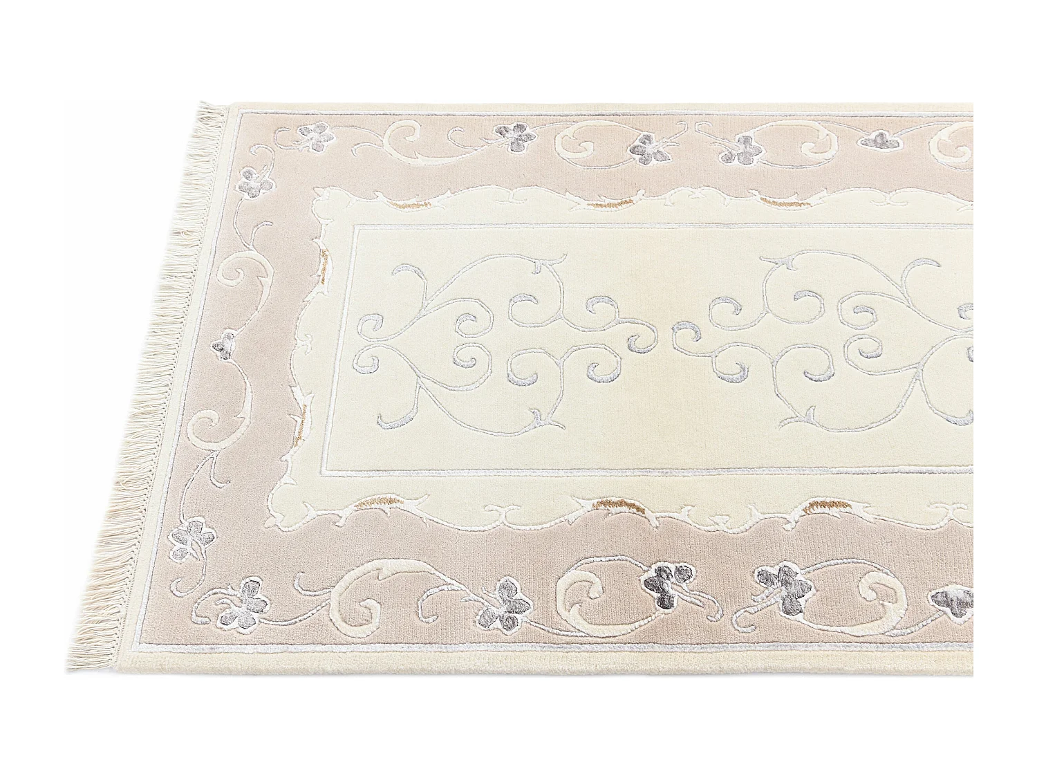 Tappeto per corridoio in lana 89x300 beige Darya