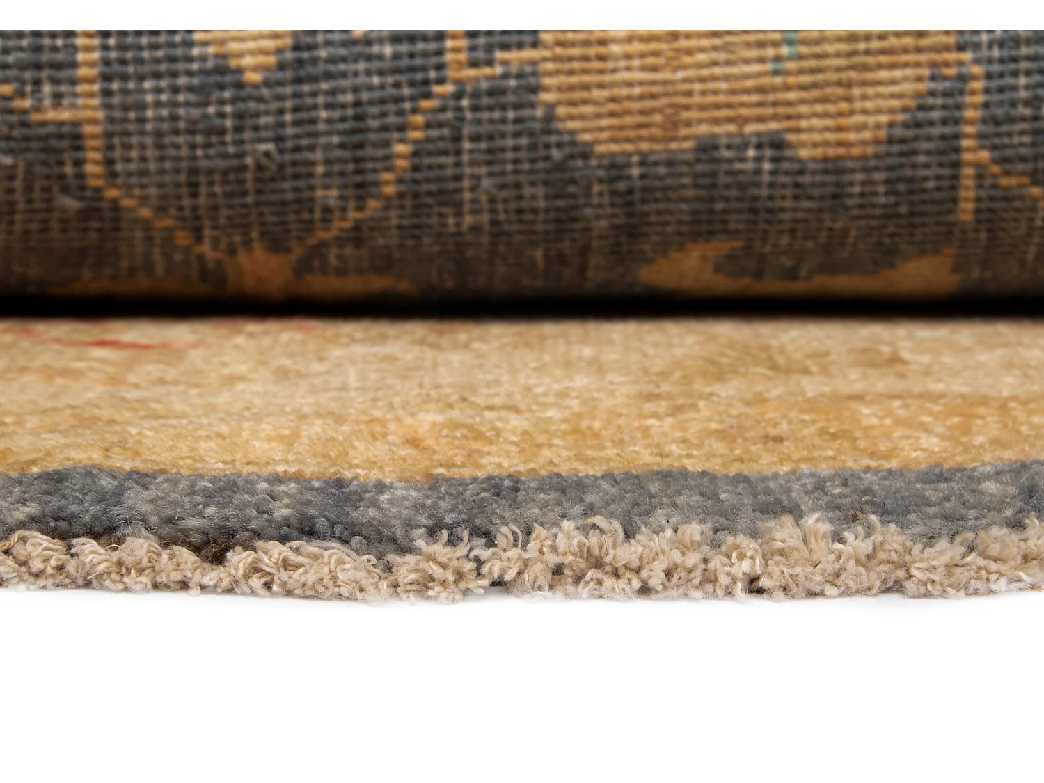 Tapis de laine 248x250 Bleu Kaizar