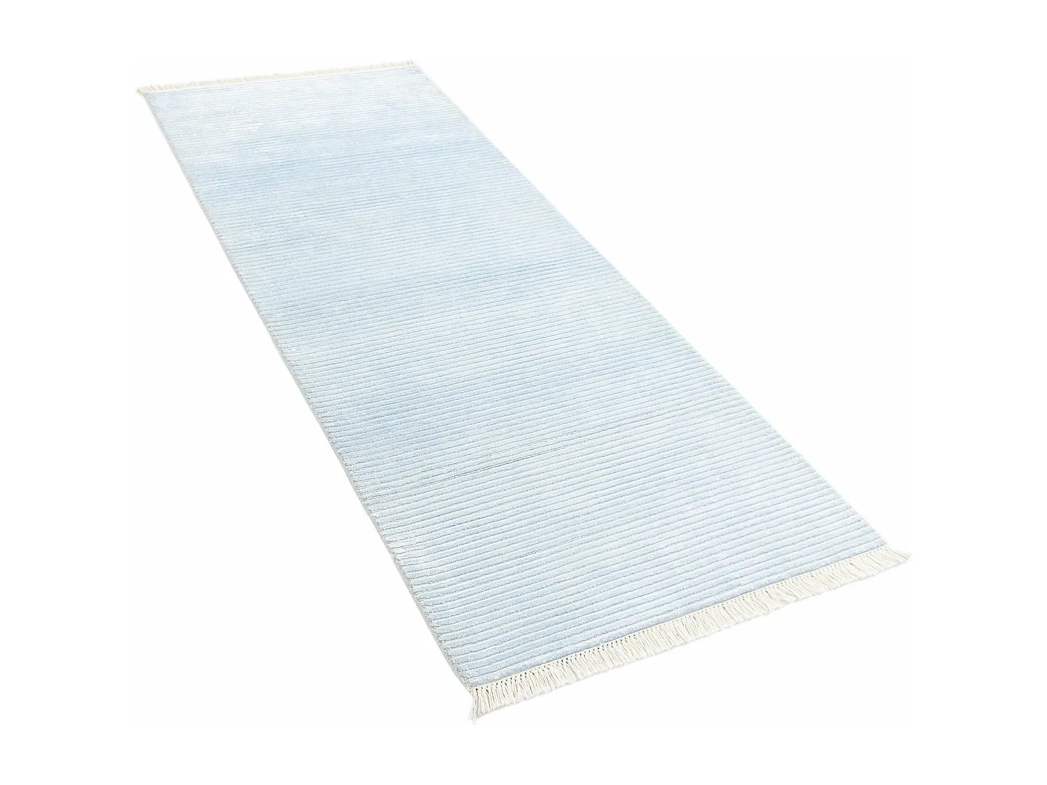 Läufer-Wollteppich 79x201 Blau Darya