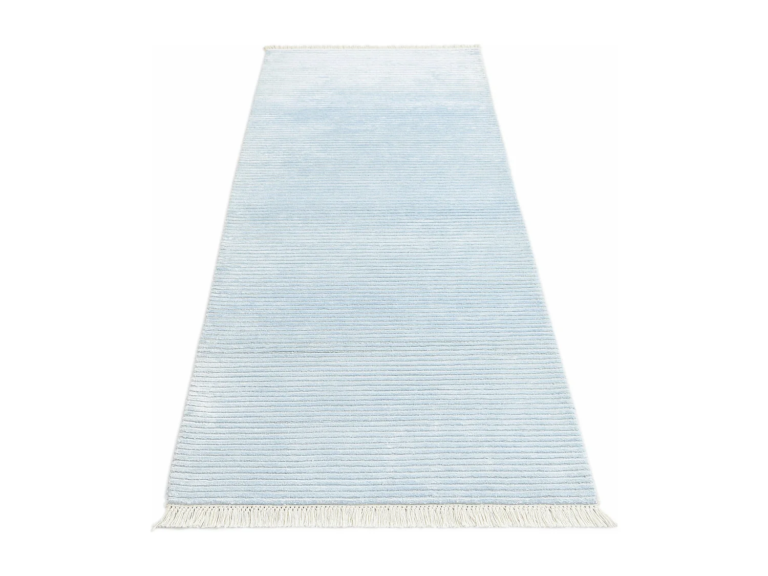 Läufer-Wollteppich 79x201 Blau Darya