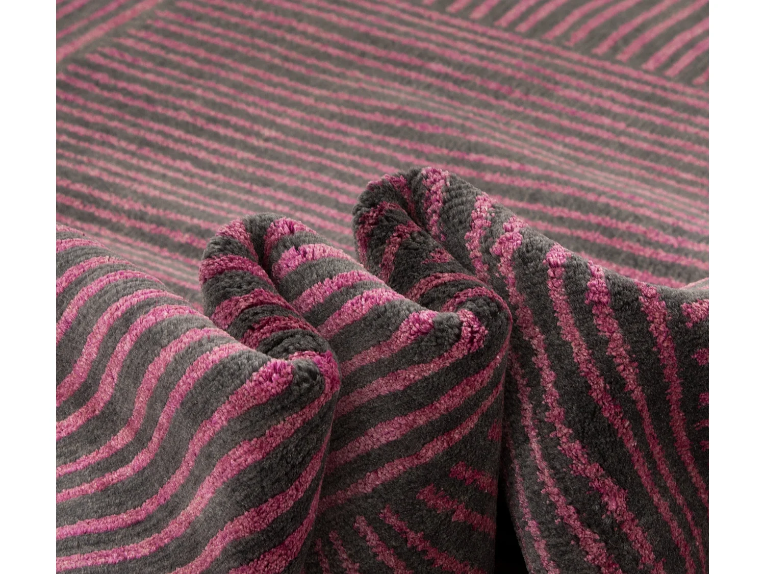 Tapis de laine 230x299 gris Modern Nehmo