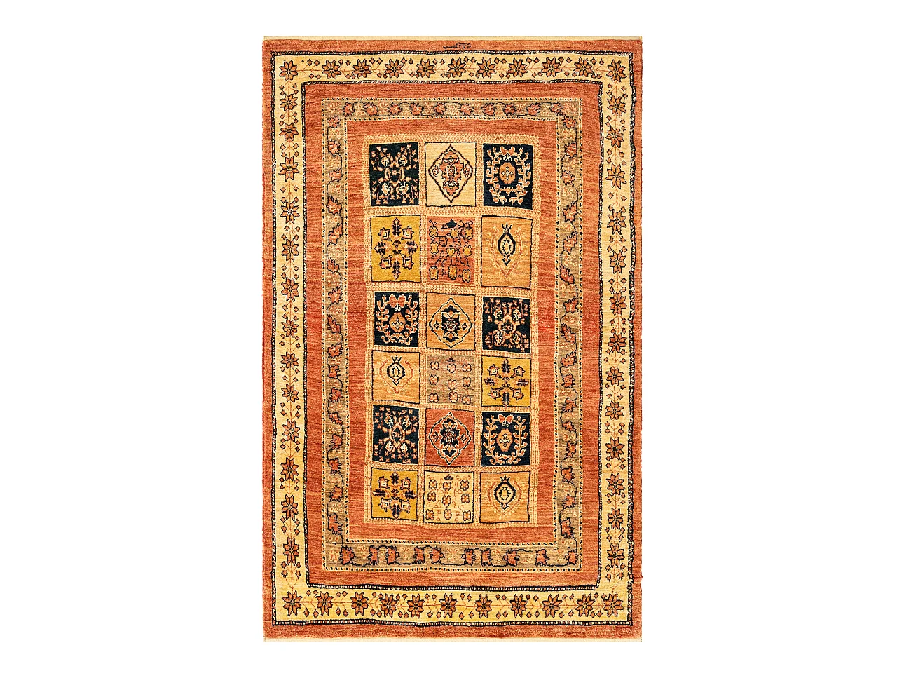 Wollteppich 104x165 Rot Kashkuli