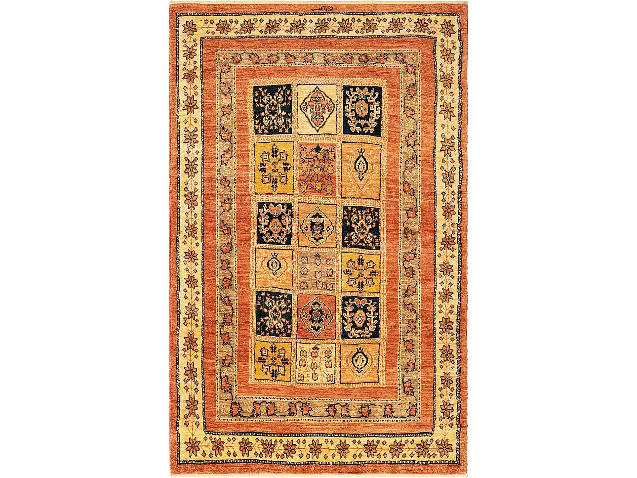 Tapis de laine 104x165 rouge Kashkuli