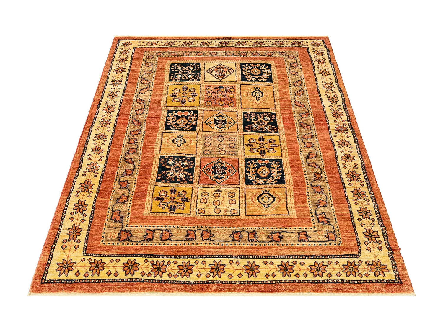 Tapis de laine 104x165 rouge Kashkuli