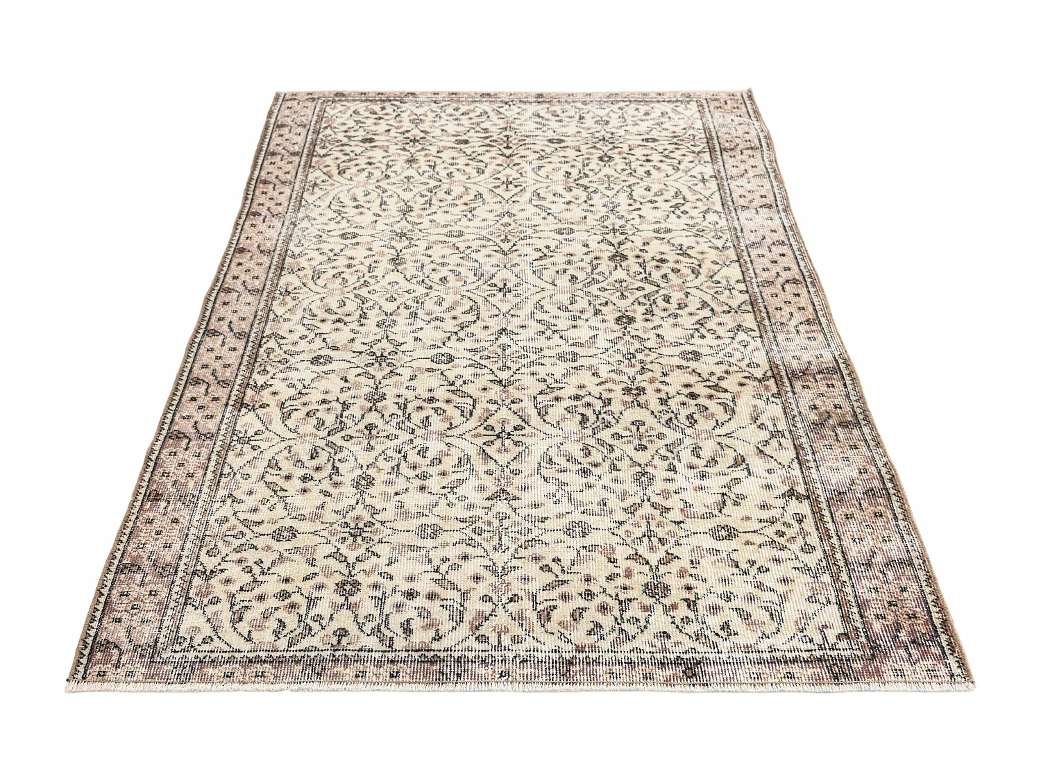 Tappeto in lana 117x188 beige Ultra Vintage