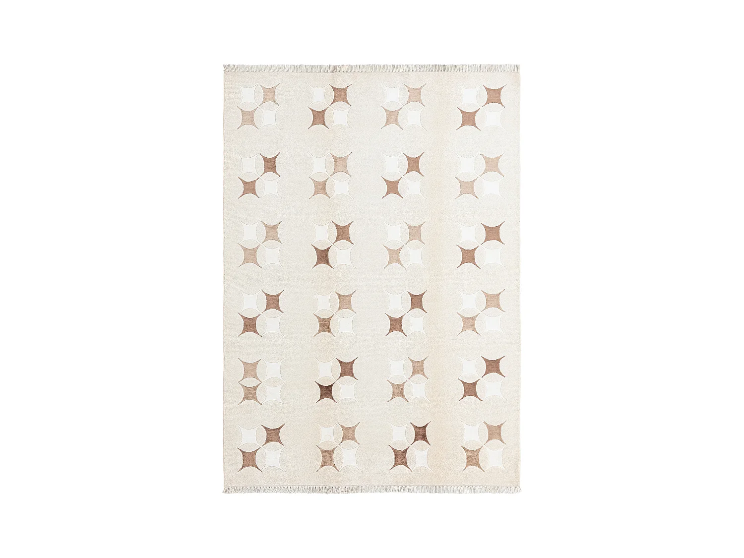 Tapis de laine 168x239 beige Darya