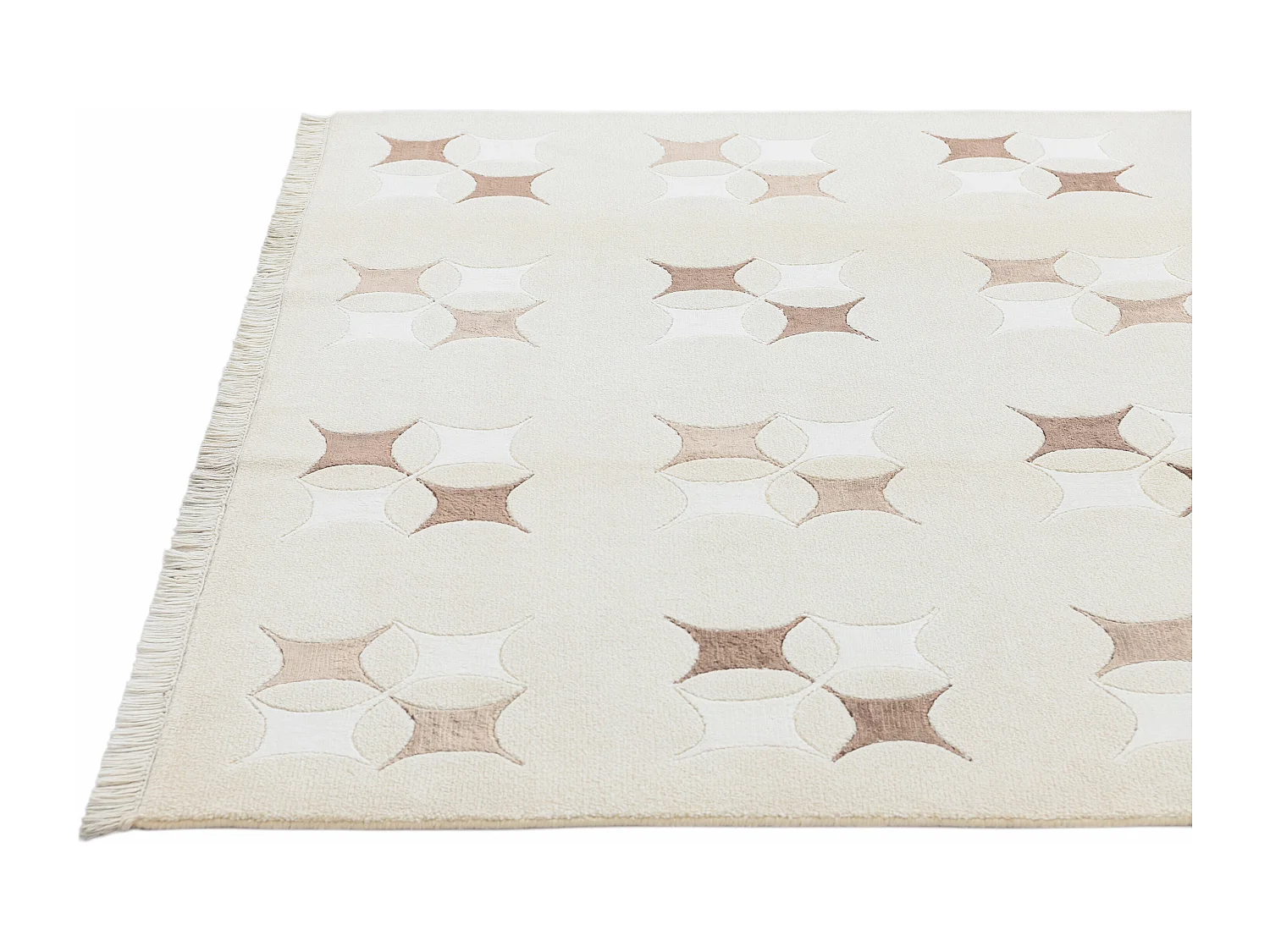 Tapis de laine 168x239 beige Darya