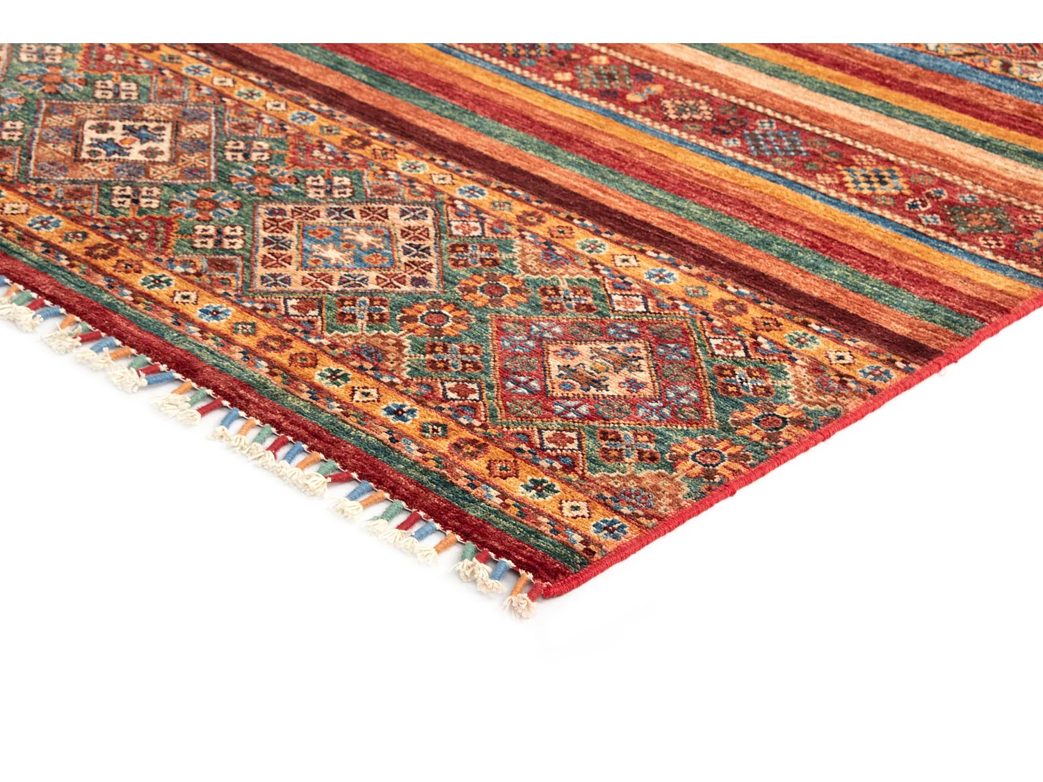 Tapis de laine 150x203 rouge Torkman