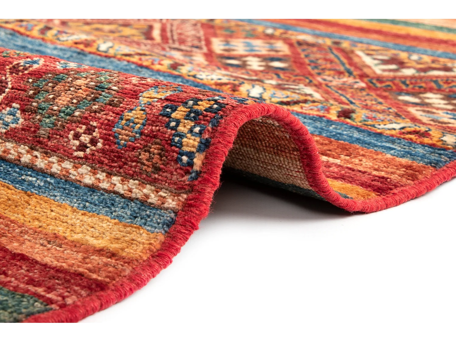 Tapis de laine 150x203 rouge Torkman