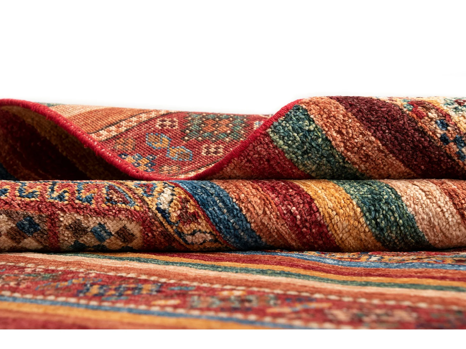 Tapis de laine 150x203 rouge Torkman