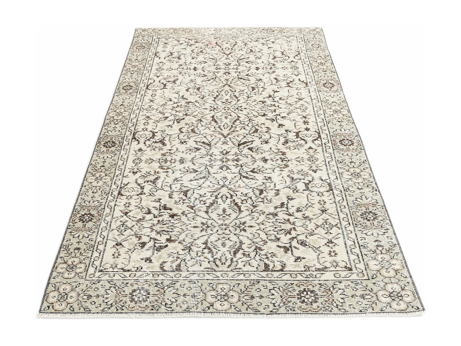 Tapis de laine 124x236 brun Ultra Vintage