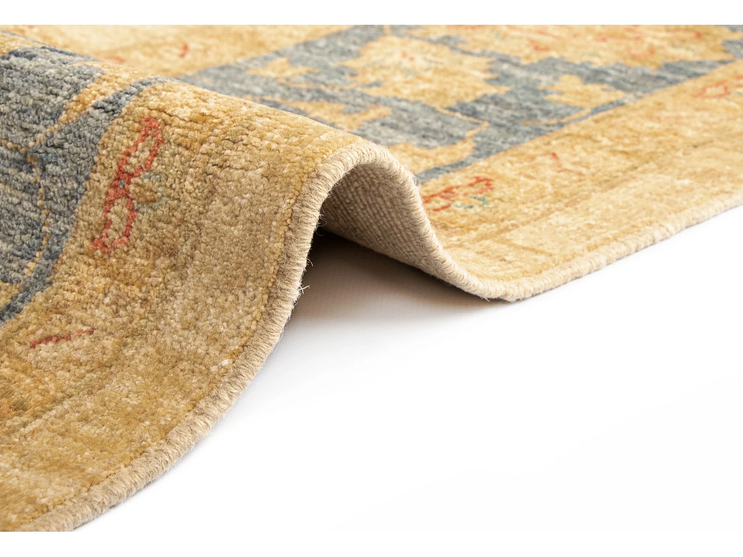 Tapis de laine 173x234 beige Kaizar