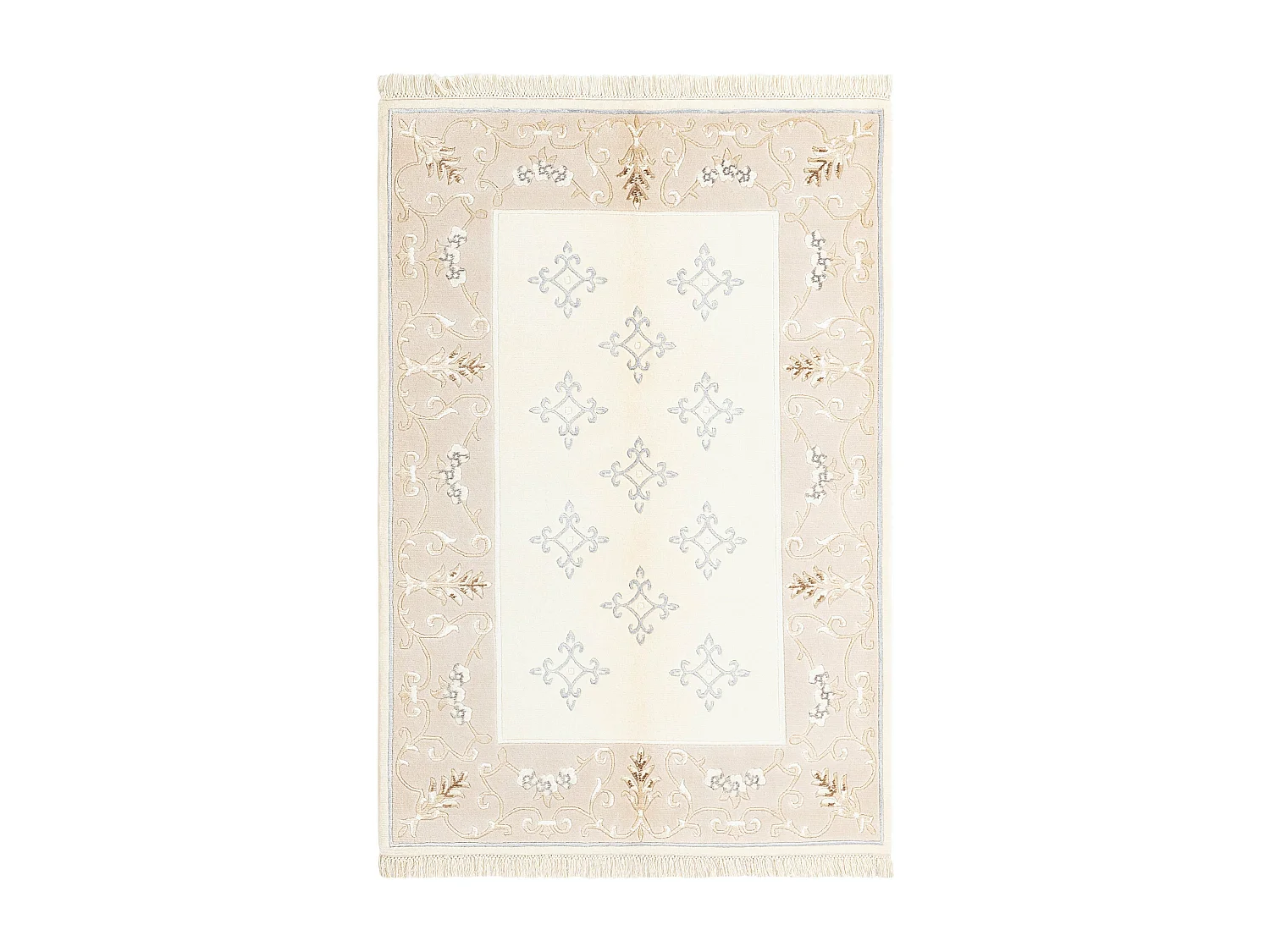 Tapis de laine 119x178 beige Darya