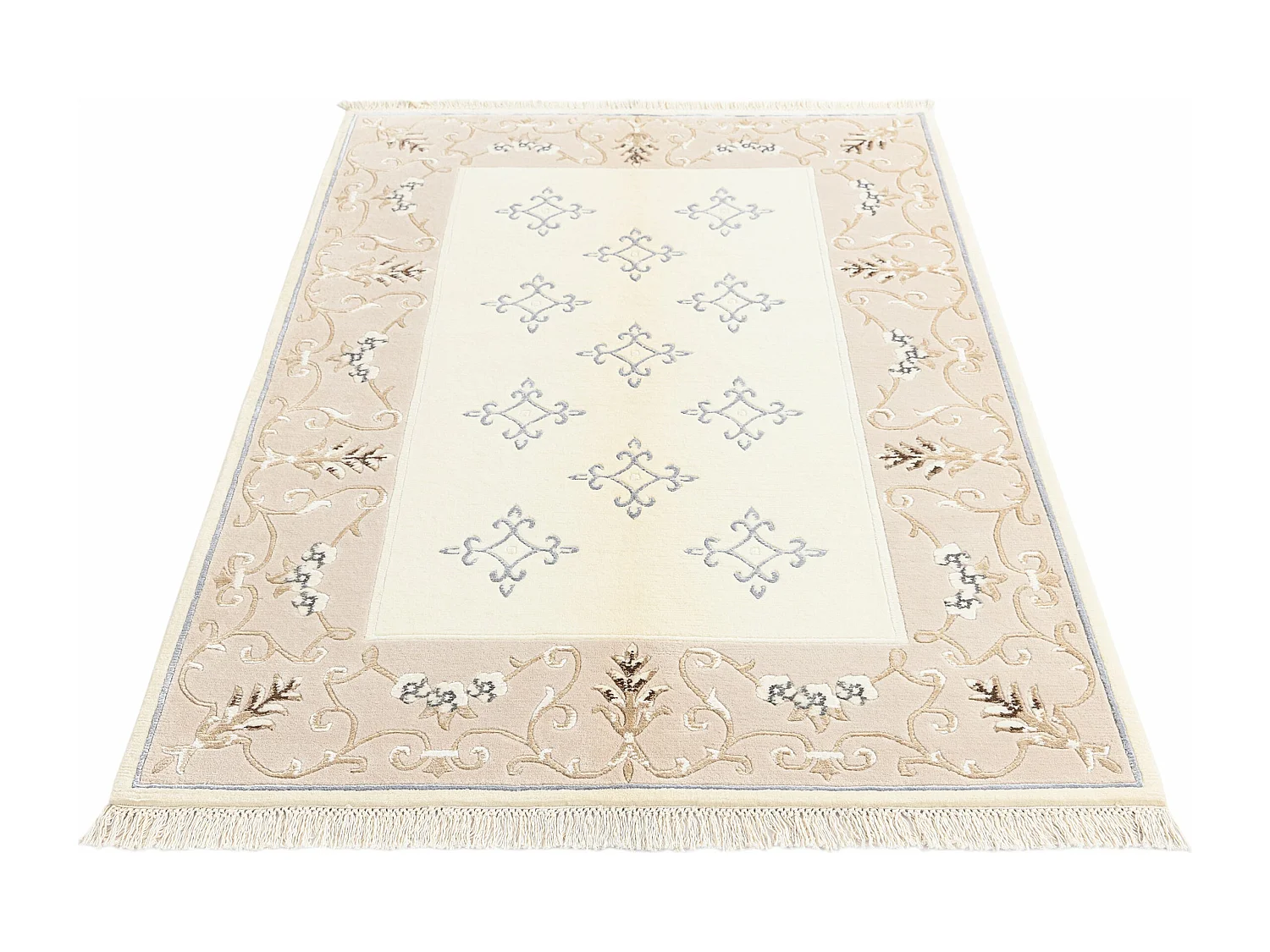Tapis de laine 119x178 beige Darya