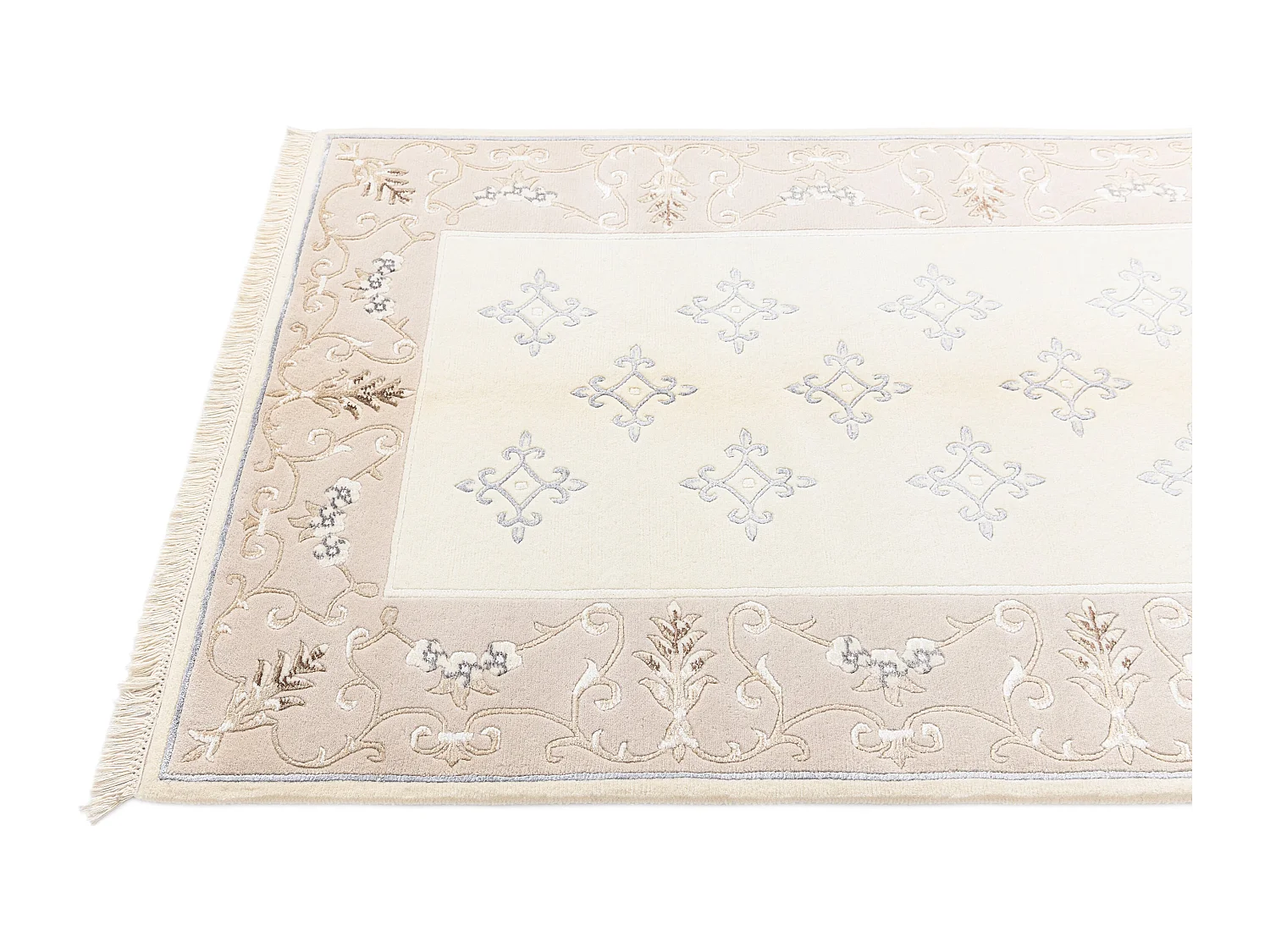 Tapis de laine 119x178 beige Darya