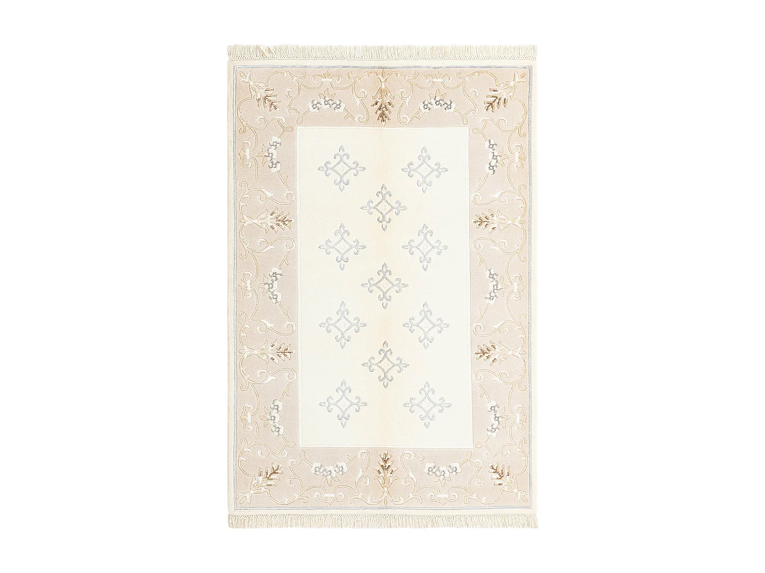 Tapis de laine 119x178 beige Darya