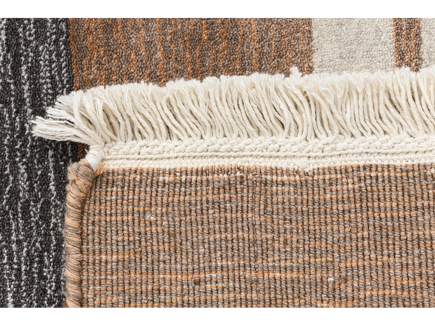 Läufer-Wollteppich 81x295 Braun Darya