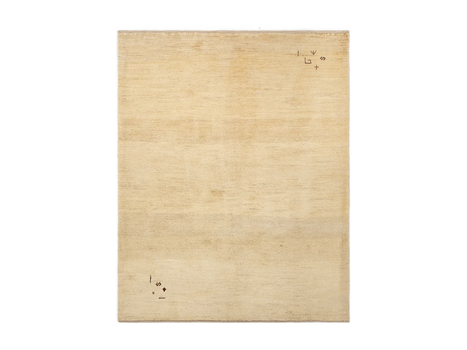 Tappeto in lana 155x192 beige Gabbeh Shouli