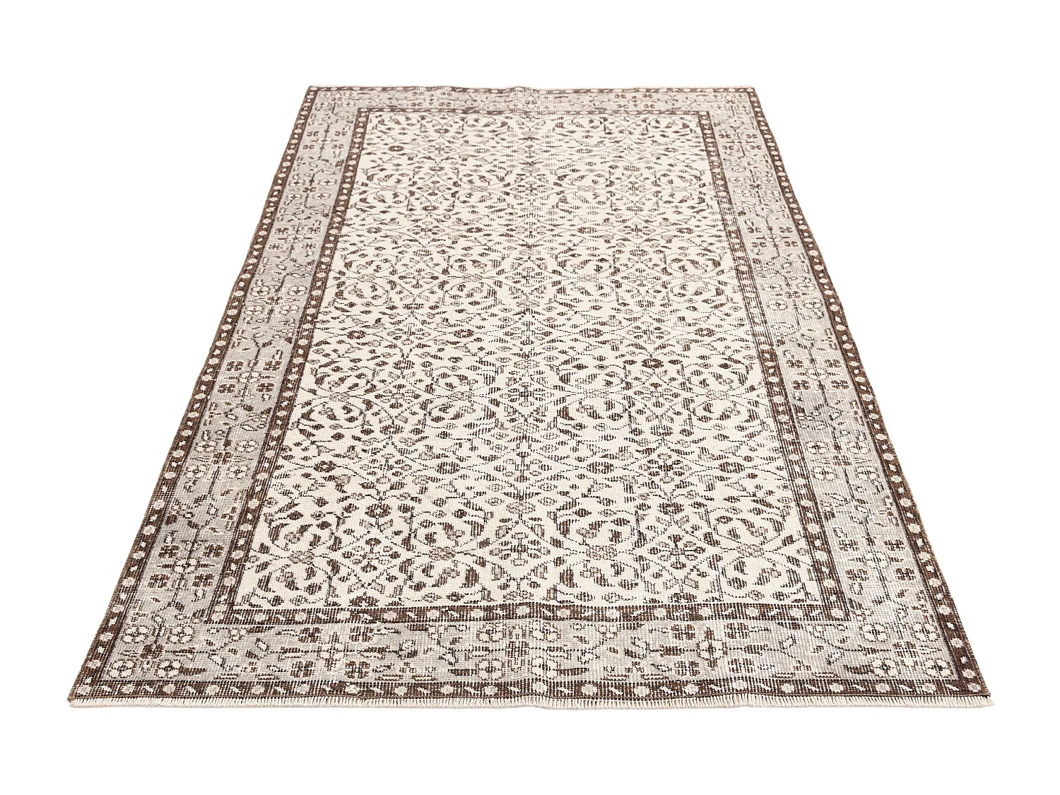 Tapis de laine 117x208 beige Ultra Vintage