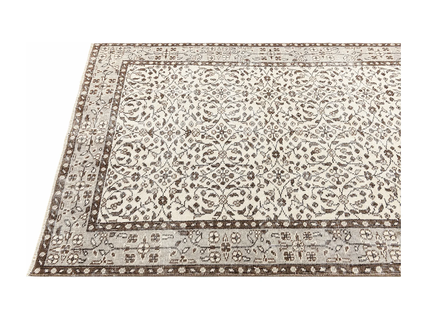 Tapis de laine 117x208 beige Ultra Vintage