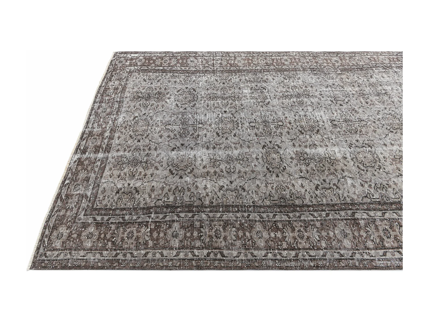 Tapis de laine 185x274 gris Ultra Vintage