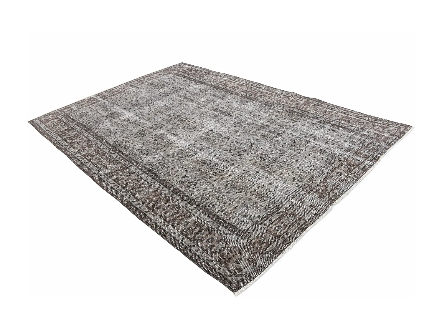 Tapis de laine 185x274 gris Ultra Vintage